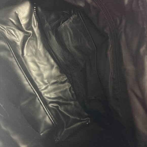 Vintage Longchamp Le Pliage Black Nylon Exterior Extra Large Shoulder Bag - Picture 10 of 14